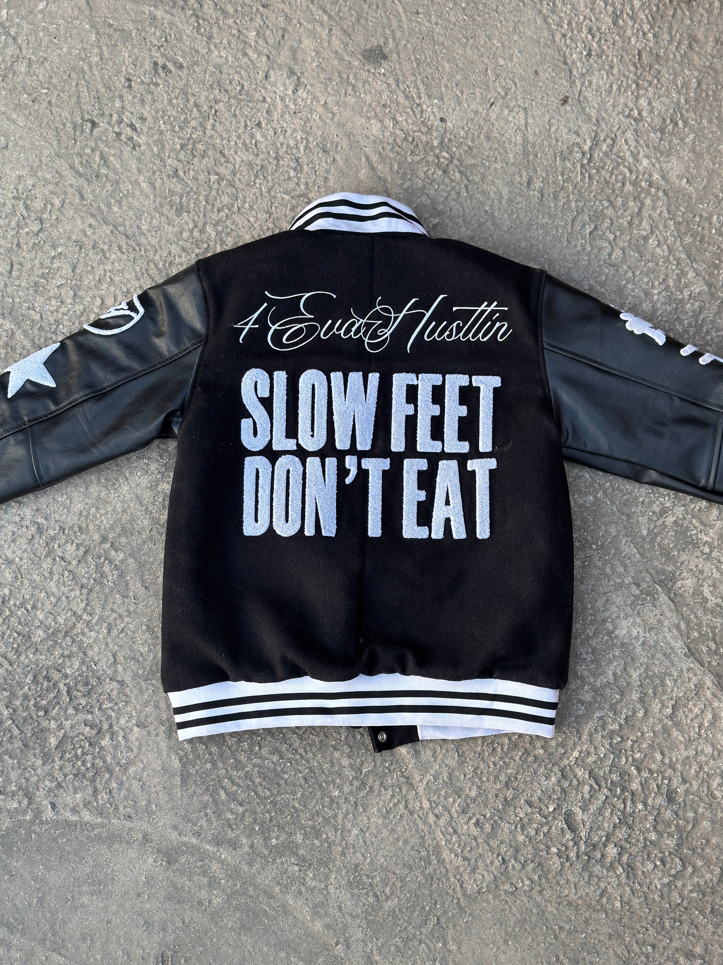 4EvaHustlin Varsity Jacket