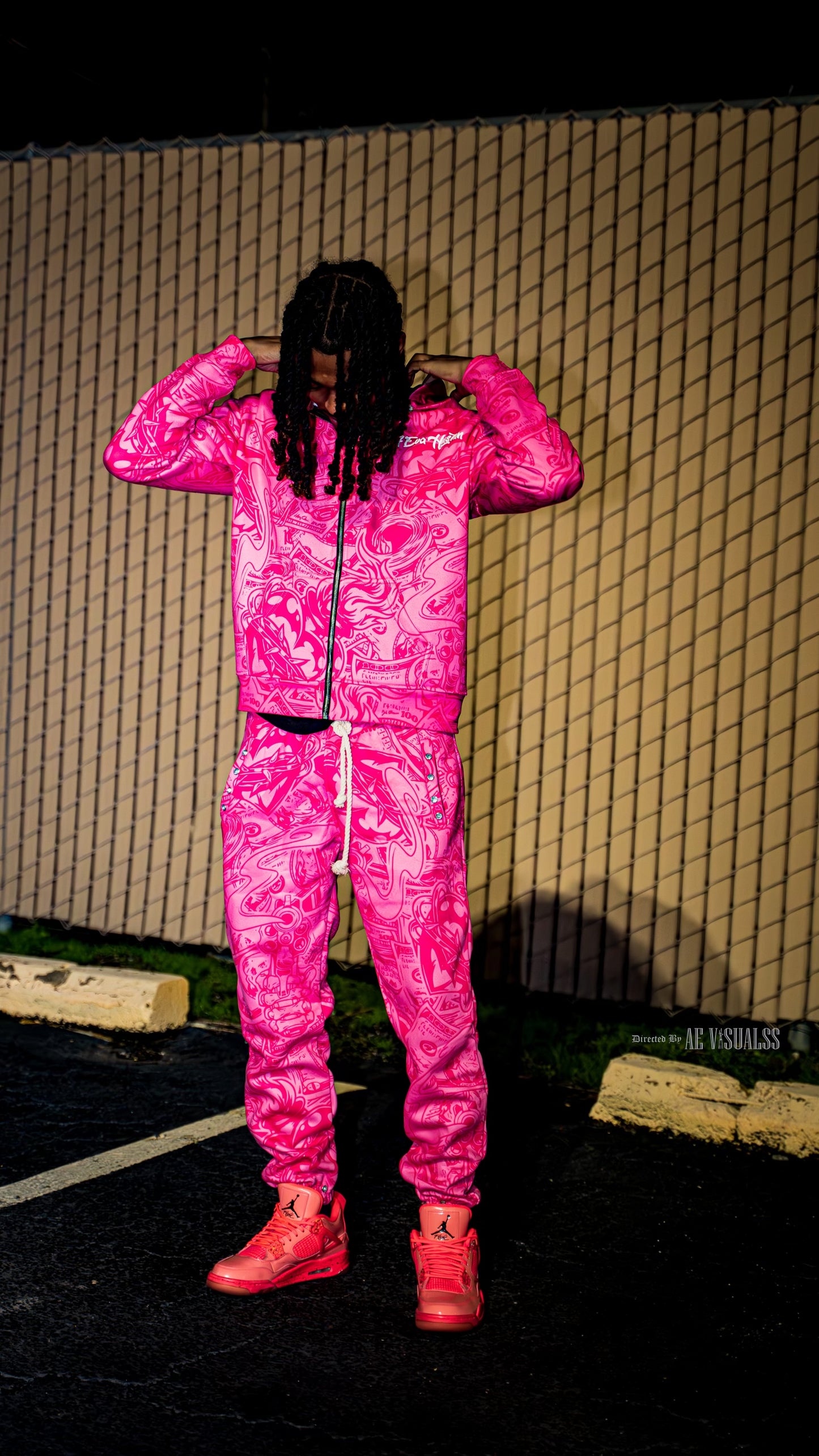 4EvaHustlin Sweatsuit Pink