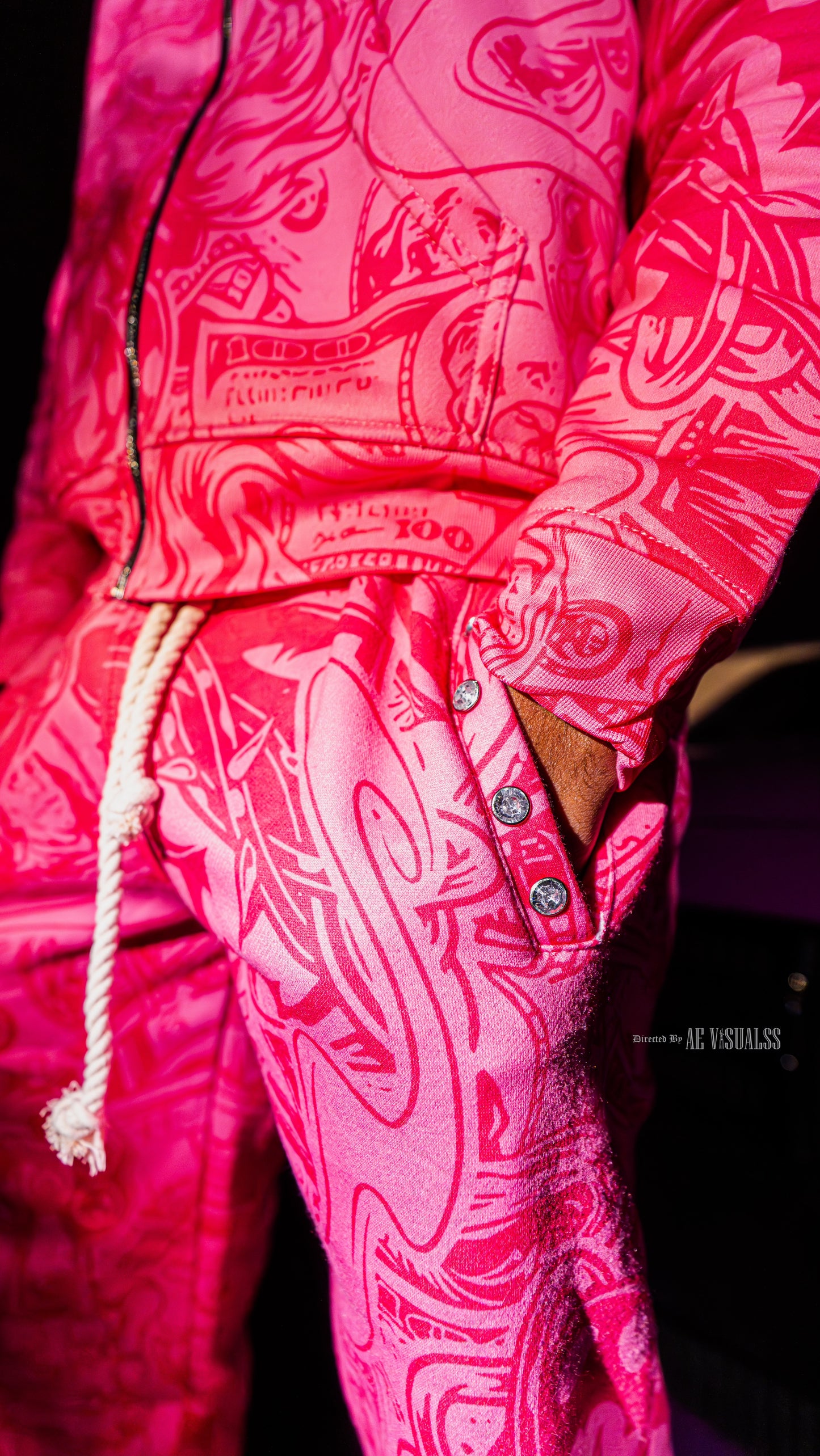 4EvaHustlin Sweatsuit Pink