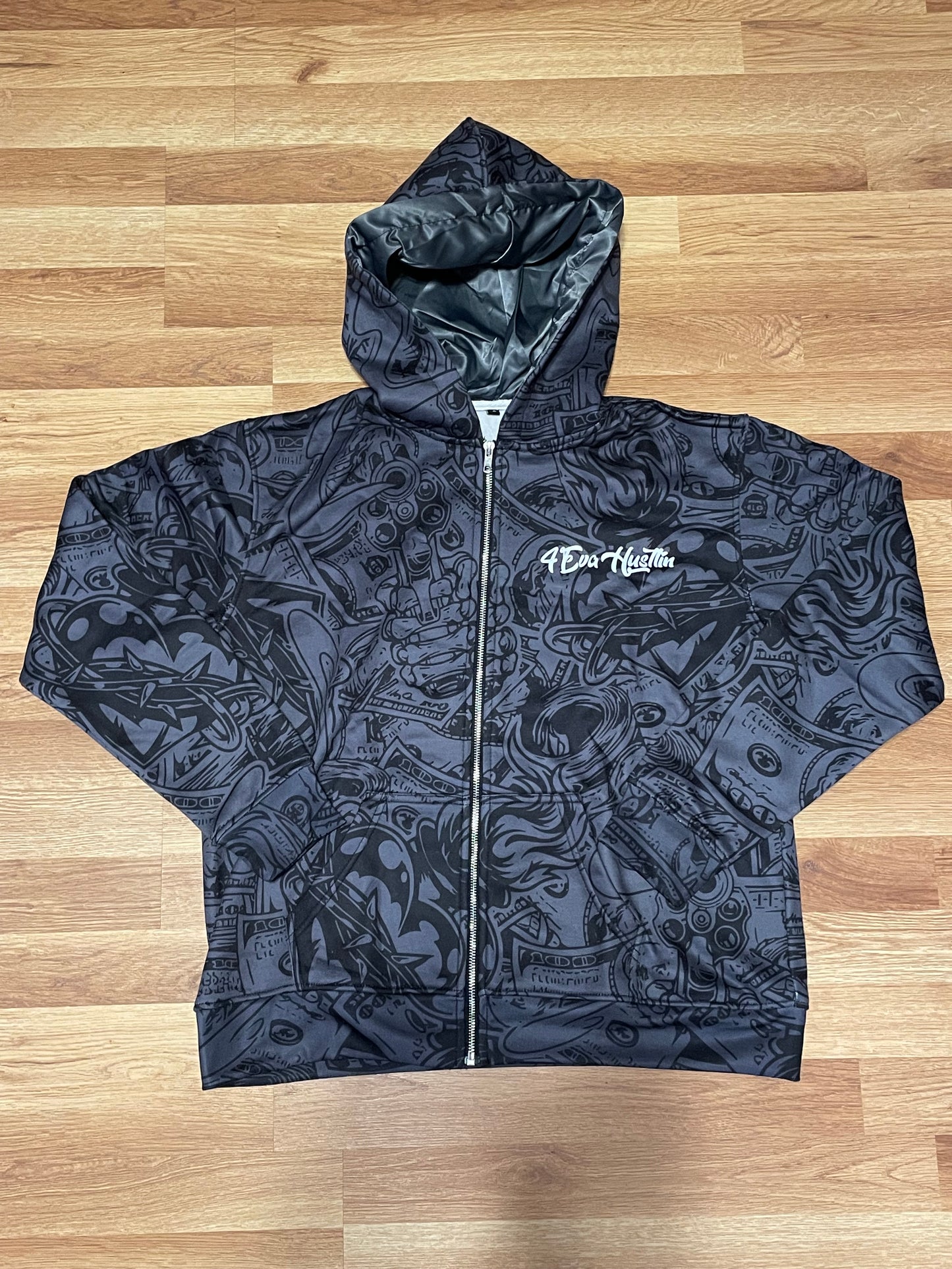 4EvaHustlin SweatSuit Black