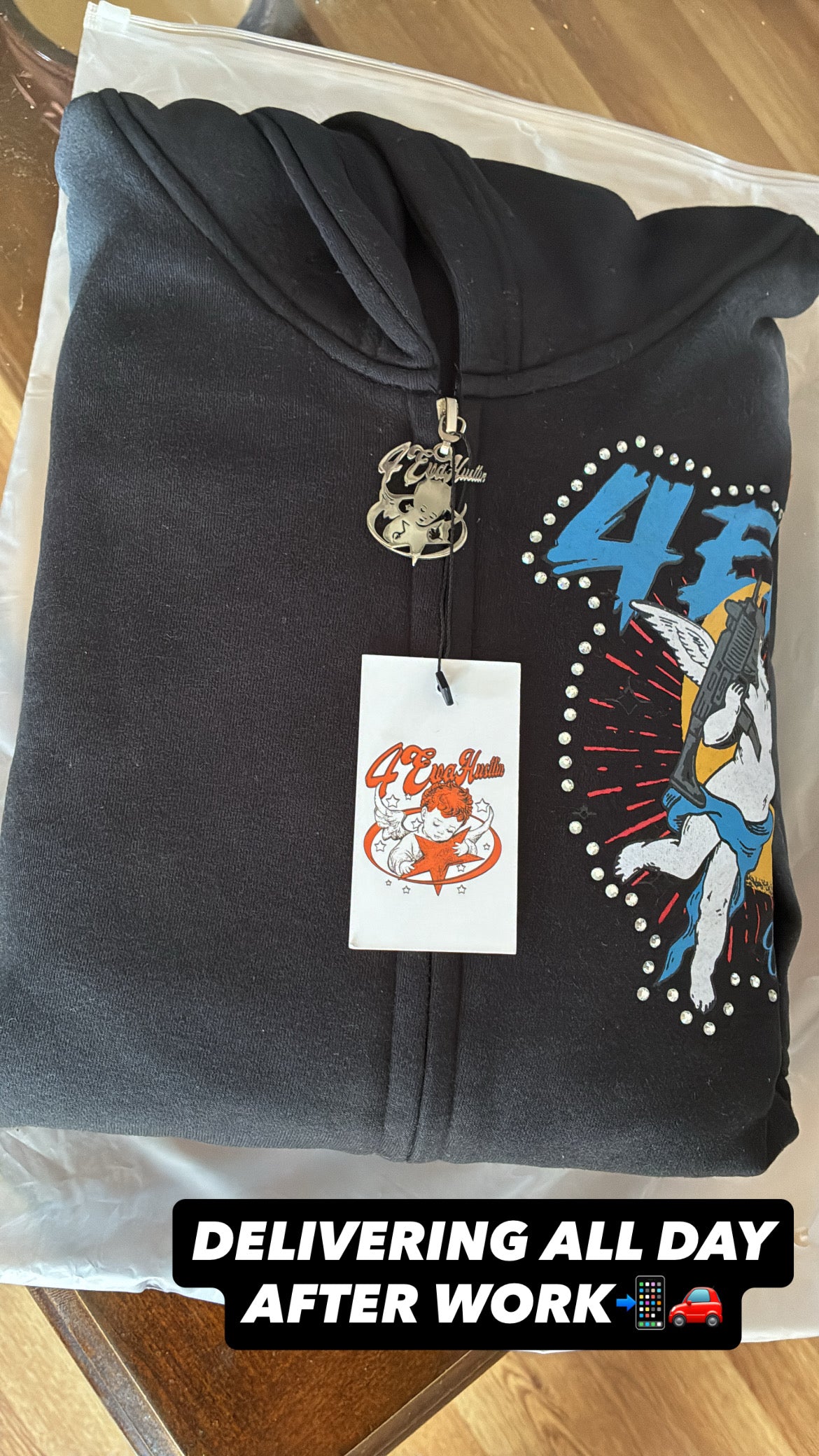 4EvaHustlin Angel Jacket