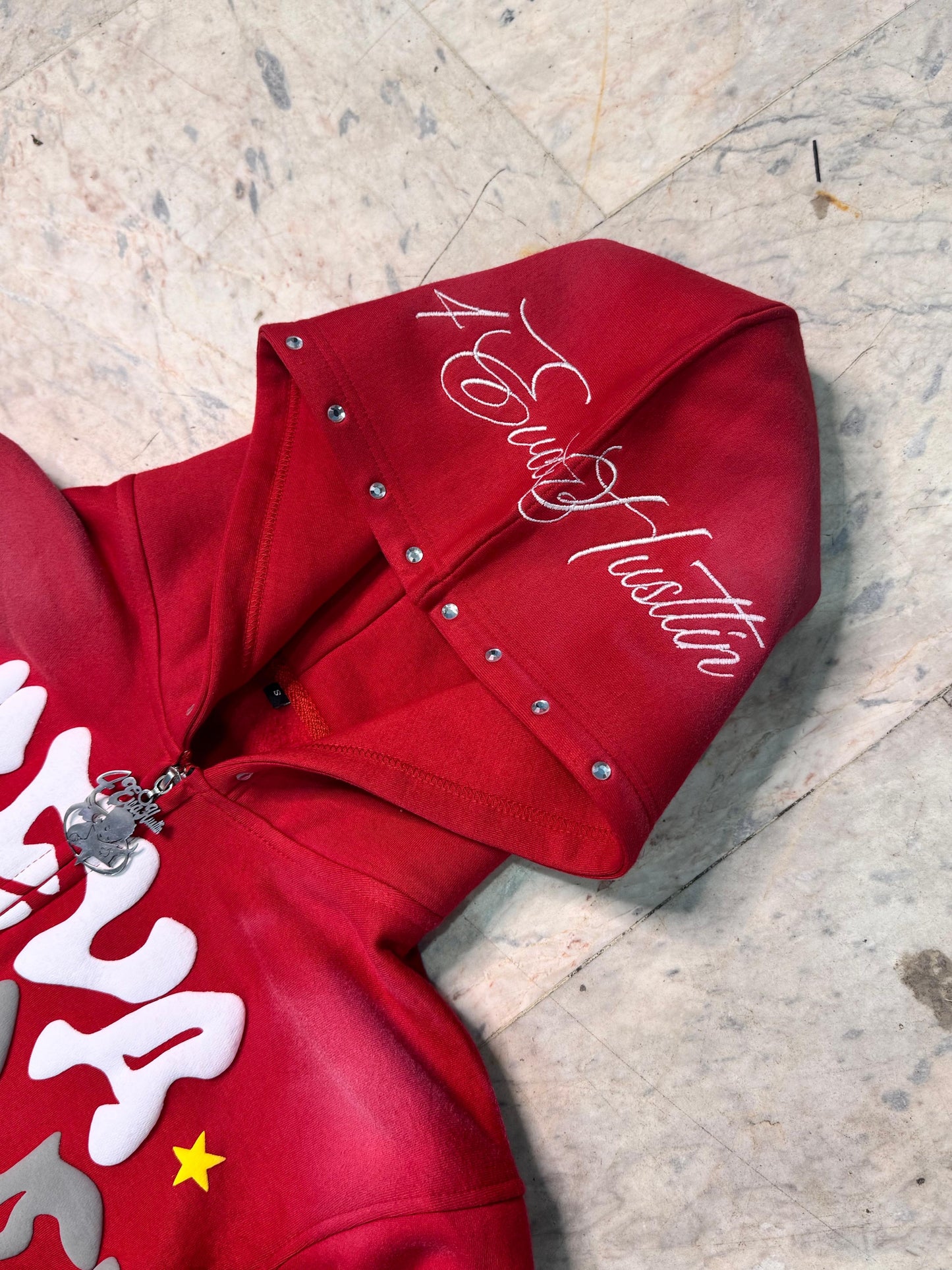 4EvaHustlin Rhinestone Zip-Up (COLORED)