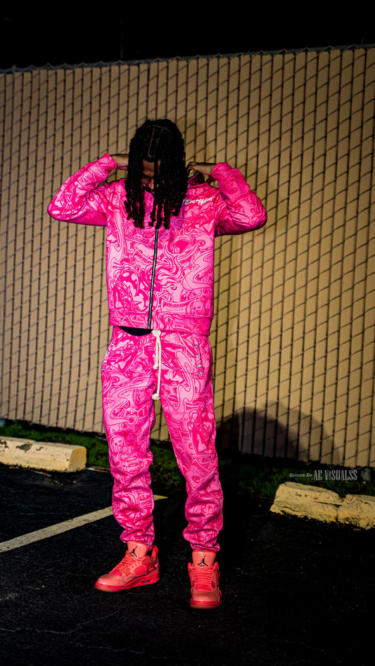 4EvaHustlin Sweatsuit Pink